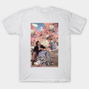 Jessie Willcox Smith - Little Women - Laurie and Amy T-Shirt